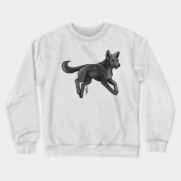 Dog - Carolina Dog - Black Crewneck Sweatshirt by Jen's Dogs Custom Gifts and Designs